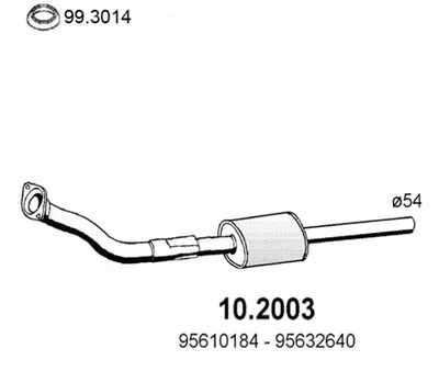 Presilenciador Citroën BX · Citroën BX Break · Fiat MULTIPLA