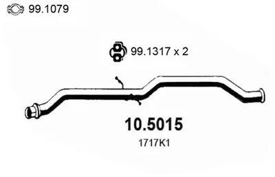 Tubo de escape Citroën C5 I · Citroën C5 I Break · Citroën C5 I Estate Van