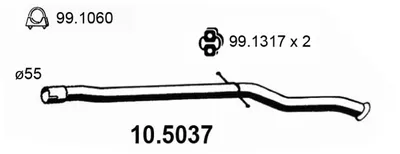 Tubo de escape Citroën C5 I · Citroën C5 I Break