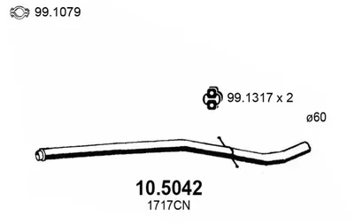 Tubo de escape Citroën C5 I · Citroën C5 I Break · Citroën C5 II