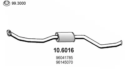 silenciador del medio Citroën ZX