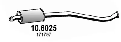 silenciador del medio Citroën ZX · Citroën XSARA · Citroën XSARA Break