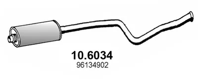 silenciador del medio Citroën ZX · Citroën XSARA · Citroën XSARA Break