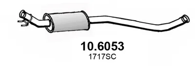 silenciador del medio Citroën C4 Coupe · Citroën C4 I · Peugeot 308 I