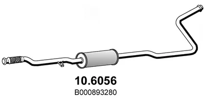 silenciador del medio Citroën C1 II · Peugeot 108 · Toyota AYGO