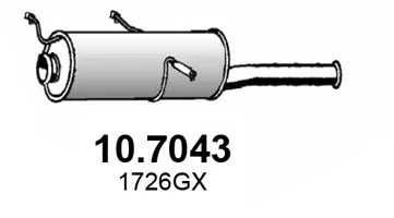 Silenciador posterior Citroën XSARA · Citroën XSARA Coupe · Citroën XSARA Hatchback Van