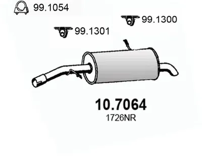 Silenciador posterior Citroën C3 I