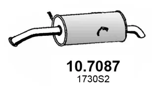 Silenciador posterior Citroën C4 Coupe · Citroën C4 I · Peugeot 308 I
