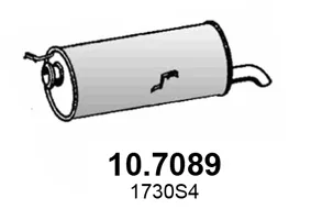 Silenciador posterior Citroën C4 Coupe · Citroën C4 I · Peugeot 308 I