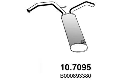 Silenciador posterior Citroën C1 II · Peugeot 108 · Toyota AYGO