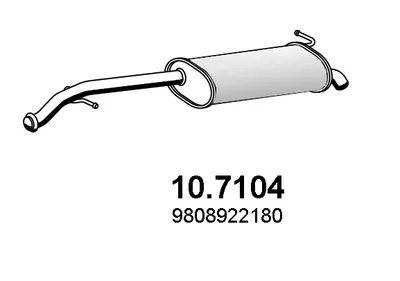 Silenciador posterior ASSO 10.7104