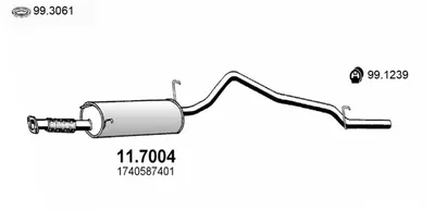 Silenciador posterior Daihatsu TERIOS