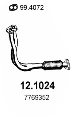 Tubo de escape Fiat TEMPRA · Fiat TEMPRA S.W. · Fiat TIPO
