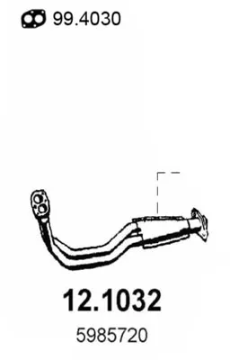 Tubo de escape Fiat UNO