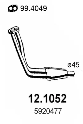 Tubo de escape Fiat RITMO