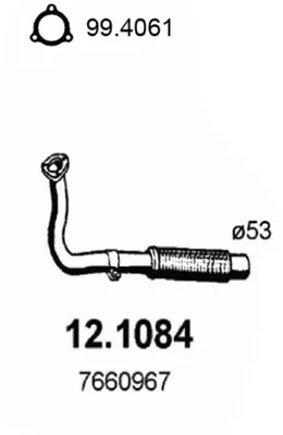 Tubo de escape Alfa Romeo 145 · Alfa Romeo 155 · Alfa Romeo 146