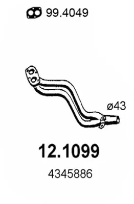 Tubo de escape Fiat 131