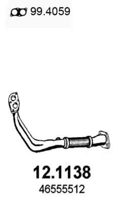 Tubo de escape Fiat PUNTO