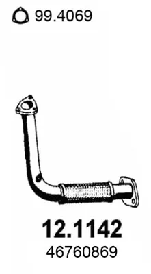 Tubo de escape Fiat SEICENTO / 600 · Fiat SEICENTO / 600 Hatchback Van