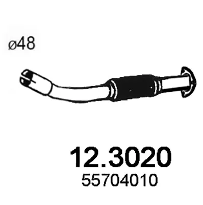 Tubo de escape Alfa Romeo MITO · Fiat GRANDE PUNTO · Fiat PUNTO EVO