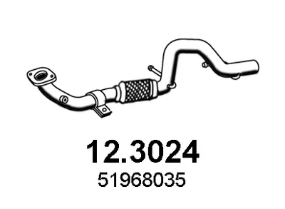 Tubo de escape Fiat 500X