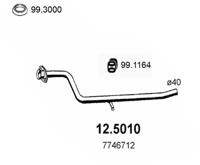 Tubo de escape Fiat PANDA · Fiat PANDA Hatchback Van