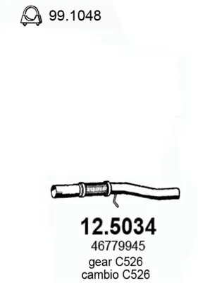 Tubo de escape Fiat SEICENTO / 600 · Fiat SEICENTO / 600 Hatchback Van