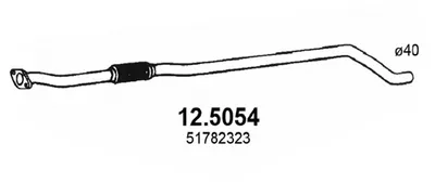 Tubo de escape Fiat GRANDE PUNTO · Fiat PUNTO EVO · Fiat PUNTO