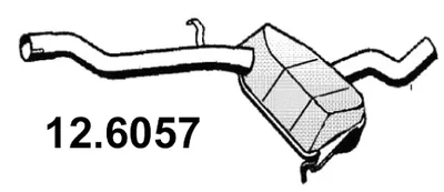 silenciador del medio ASSO 12.6057