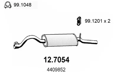 Silenciador posterior Fiat 131