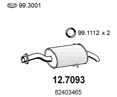 Silenciador posterior Fiat CROMA