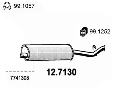 Silenciador posterior Fiat TEMPRA