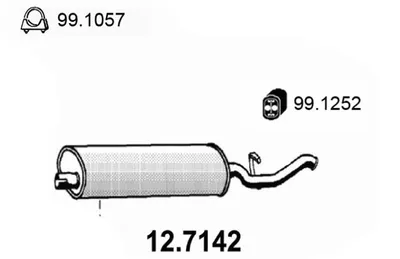 Silenciador posterior Fiat TEMPRA S.W.