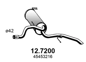 Silenciador posterior Fiat SIENA
