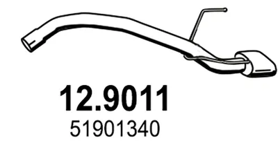 Tubo de escape Fiat 500