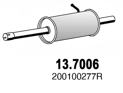 Silenciador posterior Dacia SANDERO