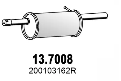 Silenciador posterior Renault LOGAN I · Dacia LOGAN