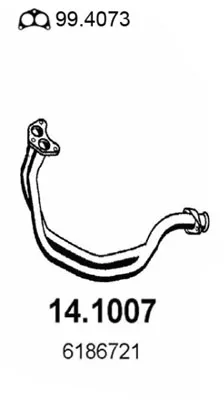 Tubo de escape Ford FIESTA III