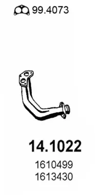 Tubo de escape Ford ESCORT III