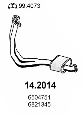 Presilenciador Ford ESCORT V · Ford ESCORT V Turnier · Ford ORION III