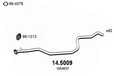 Tubo de escape Ford FIESTA IV · Ford FIESTA Box Body/MPV · Mazda 121 III