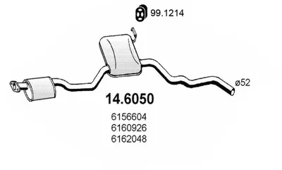 silenciador del medio Ford SIERRA I Hatchback · Ford SIERRA Turnier