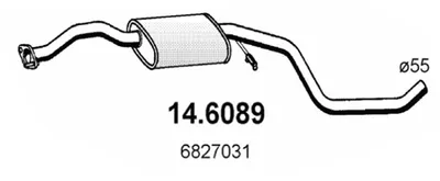 silenciador del medio Ford ESCORT V · Ford ESCORT V Turnier · Ford ESCORT V Saloon