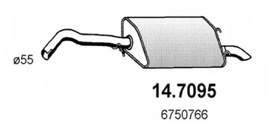 Silenciador posterior Ford ESCORT V Turnier