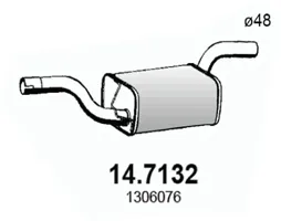 Silenciador posterior Ford FOCUS C-MAX · Ford FOCUS II · Ford FOCUS II Turnier
