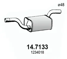 Silenciador posterior Ford FOCUS C-MAX · Ford FOCUS II · Ford FOCUS II Turnier