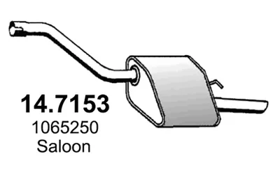 Silenciador posterior Ford FOCUS I Saloon