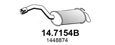 Silenciador posterior Ford GALAXY II · Ford S-MAX · Ford MONDEO IV Saloon