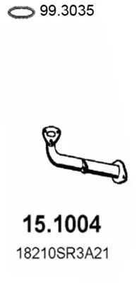 Tubo de escape Honda CIVIC V Saloon · Honda CIVIC V Coupe · Honda CIVIC V Hatchback