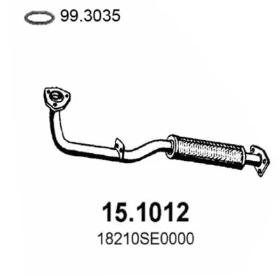 Tubo de escape Honda ACCORD III · Honda ACCORD III Aerodeck